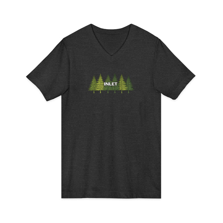 Inlet Unisex V-Neck T-Shirt - Pine Tree