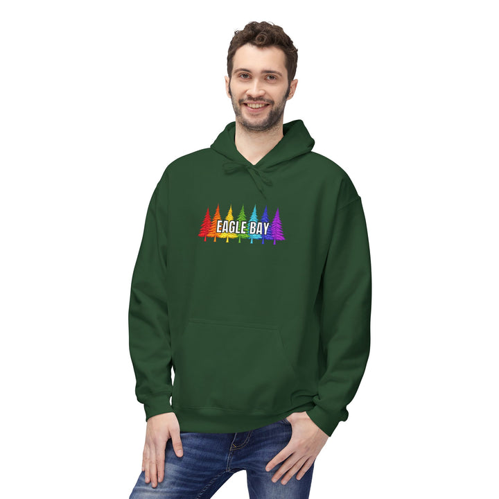 Eagle Bay Hoodie - Rainbow Trees