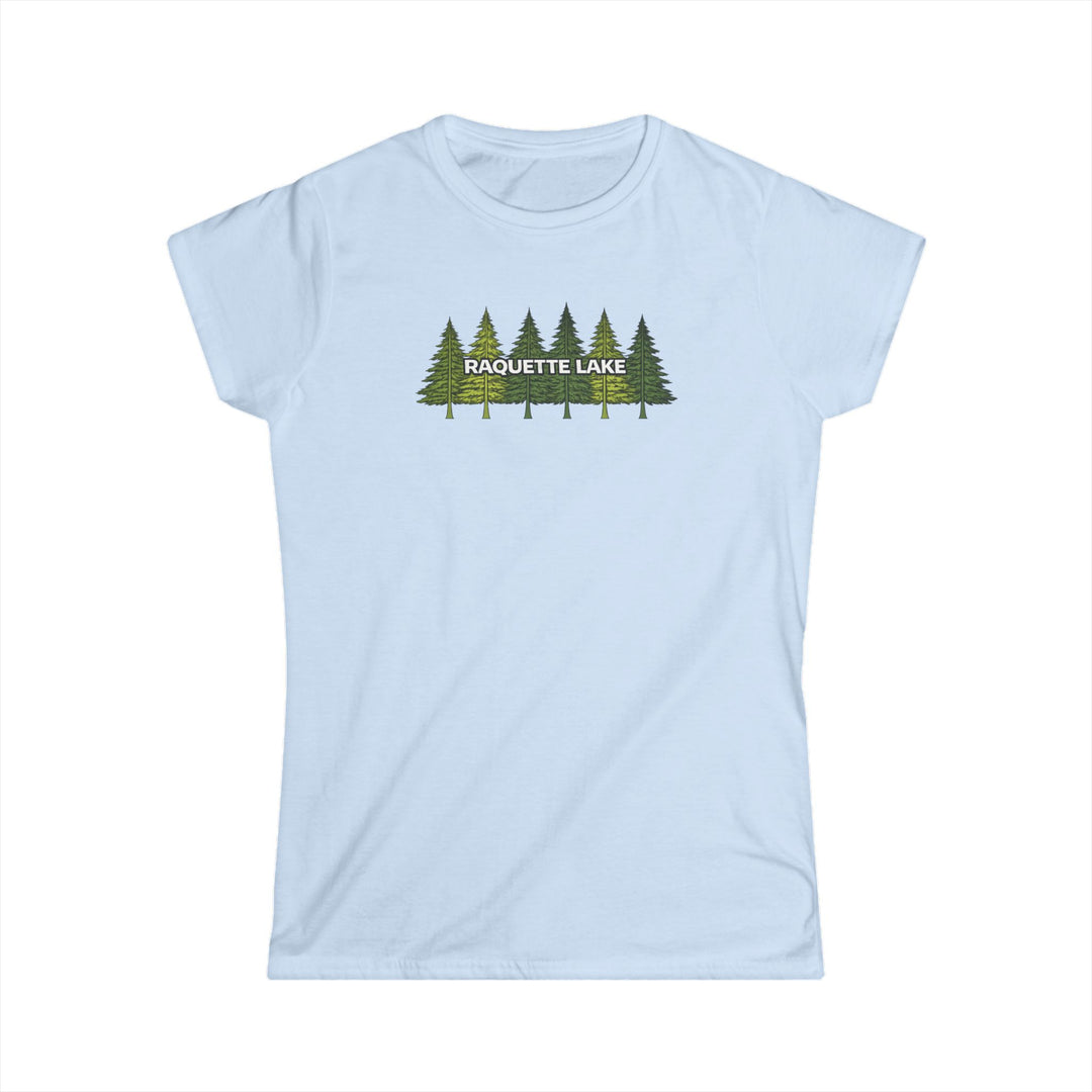 Raquette Lake Ladies Tee - Pine Trees