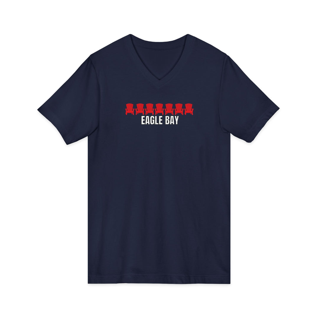 Eagle Bay Unisex V-Neck T-Shirt - ADK Chairs