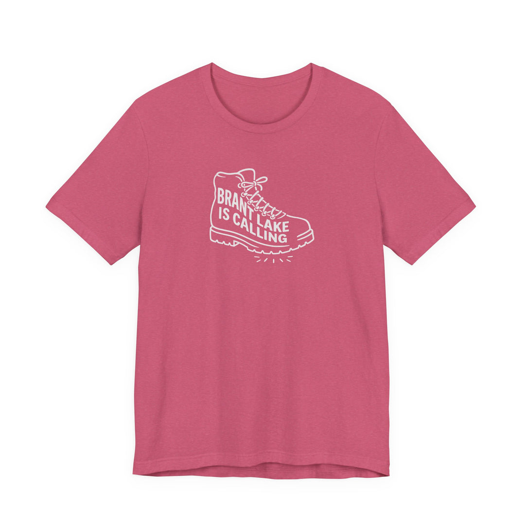 Brant Lake is Calling Hiking Boot Tee
