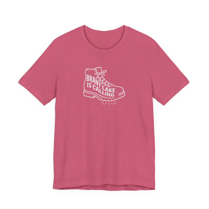 Brant Lake is Calling Hiking Boot Tee
