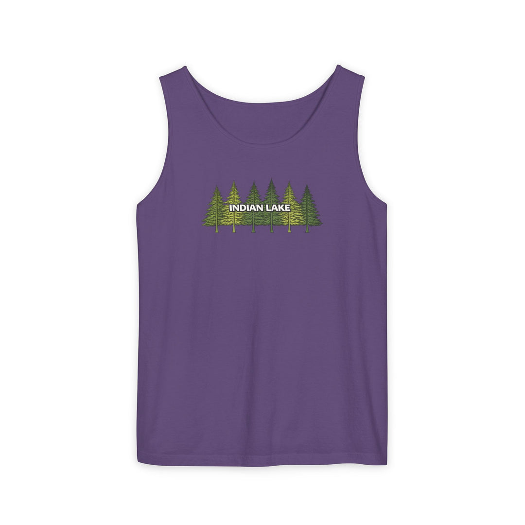 Indian Lake Unisex Tank - Pine Trees