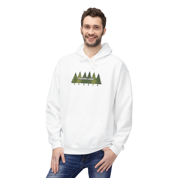 Indian Lake Hoodie - Pine Trees