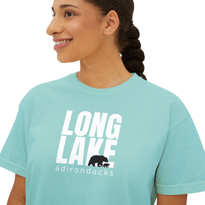 Long Lake Adirondacks Ladies Boxy Tee