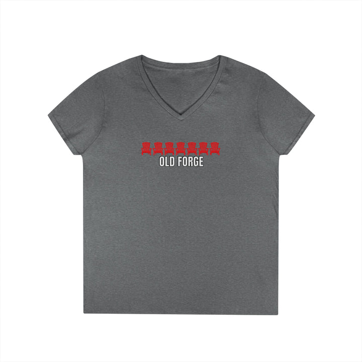Old Forge ADK Chairs Ladies V-Neck T-Shirt