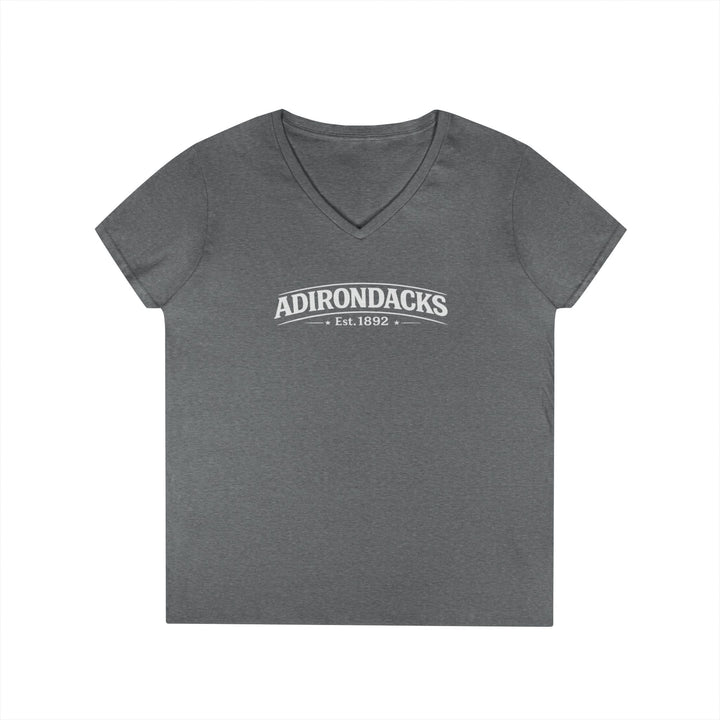 Adirondacks, My Happy Place Ladies V-Neck T-Shirt