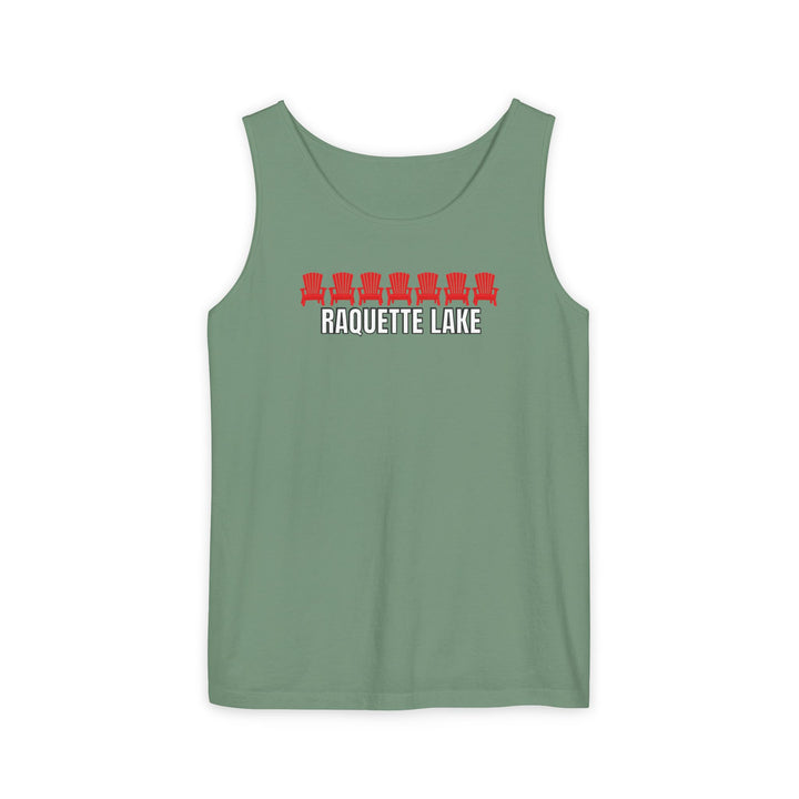 Raquette Lake Unisex Tank - Red Chairs