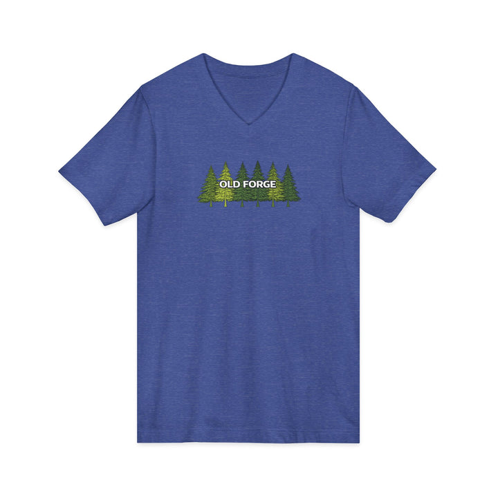 Old Forge Pine Trees Unisex V-Neck T-Shirt