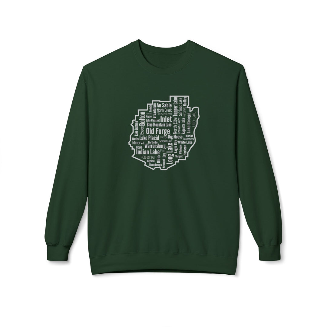 Adirondack Towns  Sweatshirt