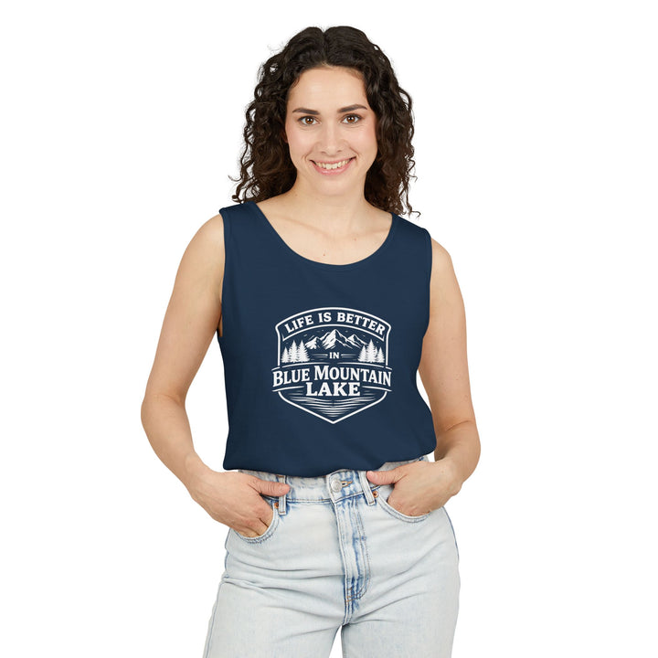 Life is Better in Blue Mountain Lake Unisex Tank