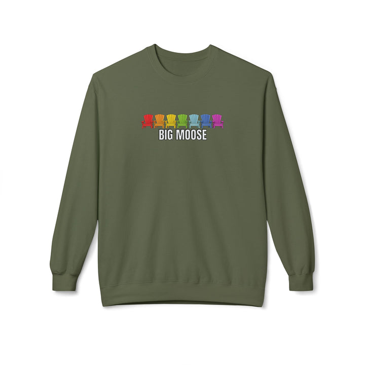 Big Moose Rainbow Chairs Sweatshirt