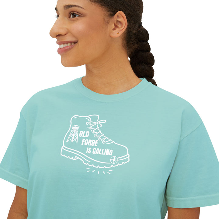 Old Forge is Calling Ladies Boxy Tee