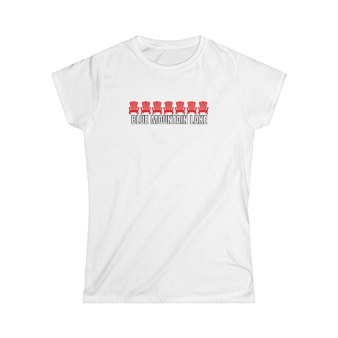 Blue Mountain Lake ADK Chairs Ladies Tee