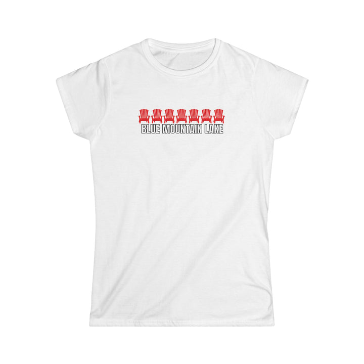 Blue Mountain Lake ADK Chairs Ladies Tee