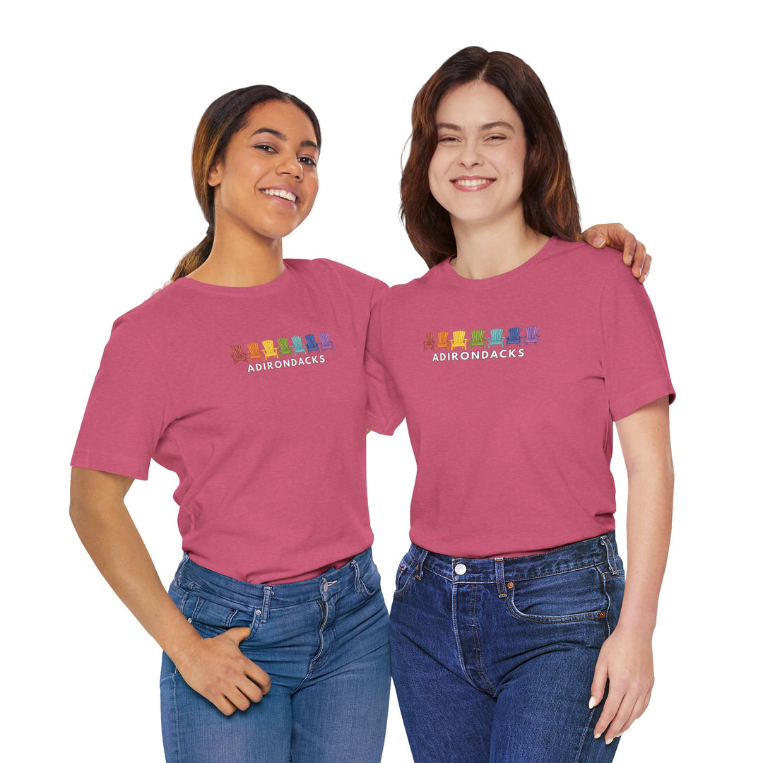 Adirondack Rainbow Chairs Unisex T-shirt
