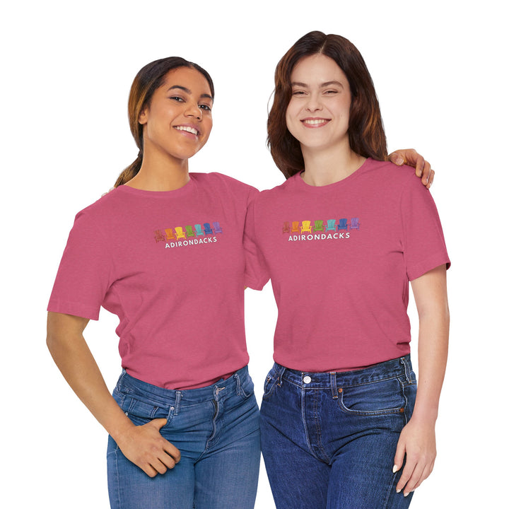 Adirondack Rainbow Chairs Unisex T-shirt
