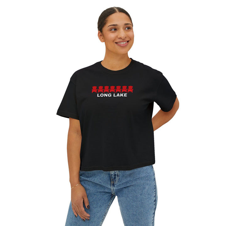 Long Lake ADK Chairs Ladies Boxy Tee