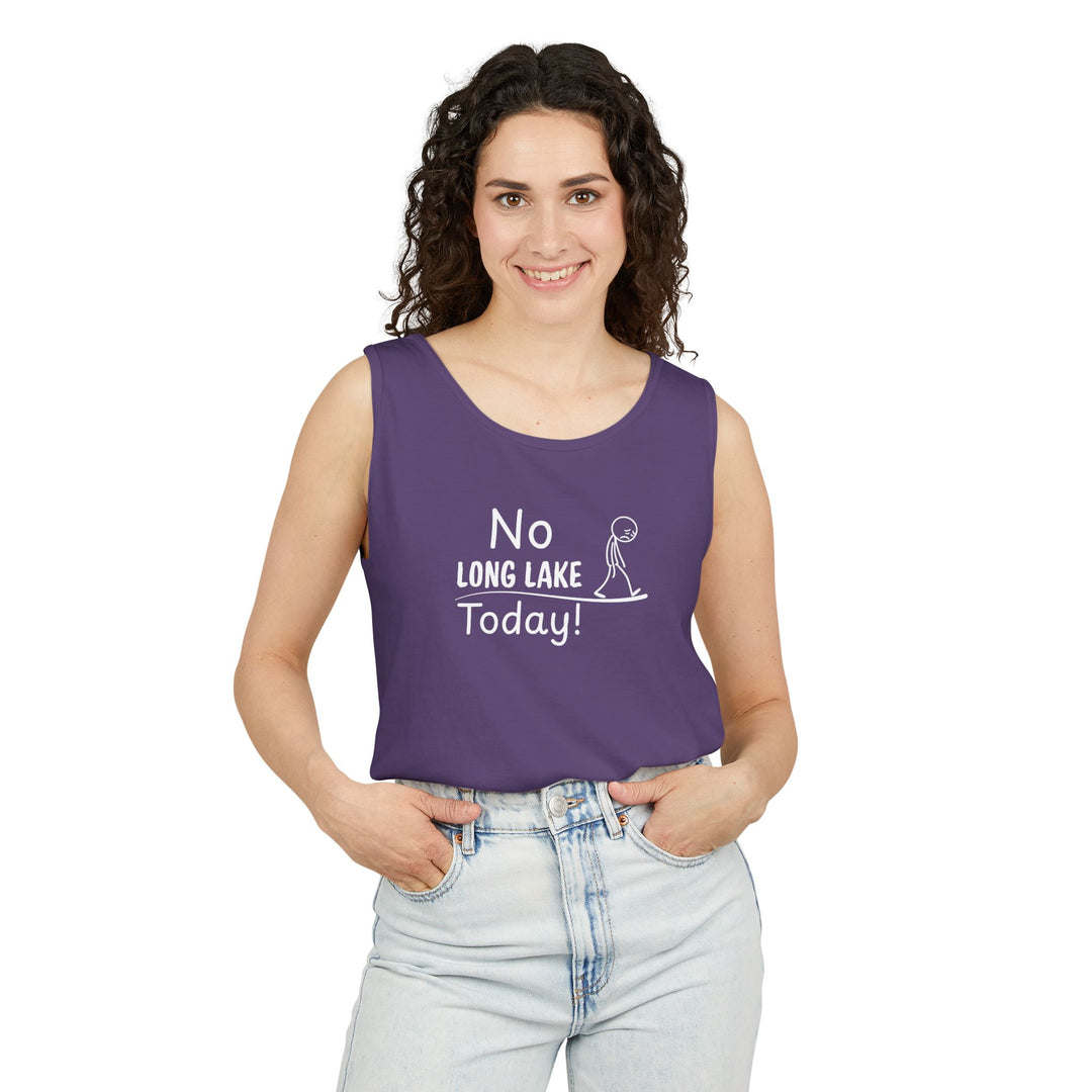 No Long Lake Today Unisex Tank