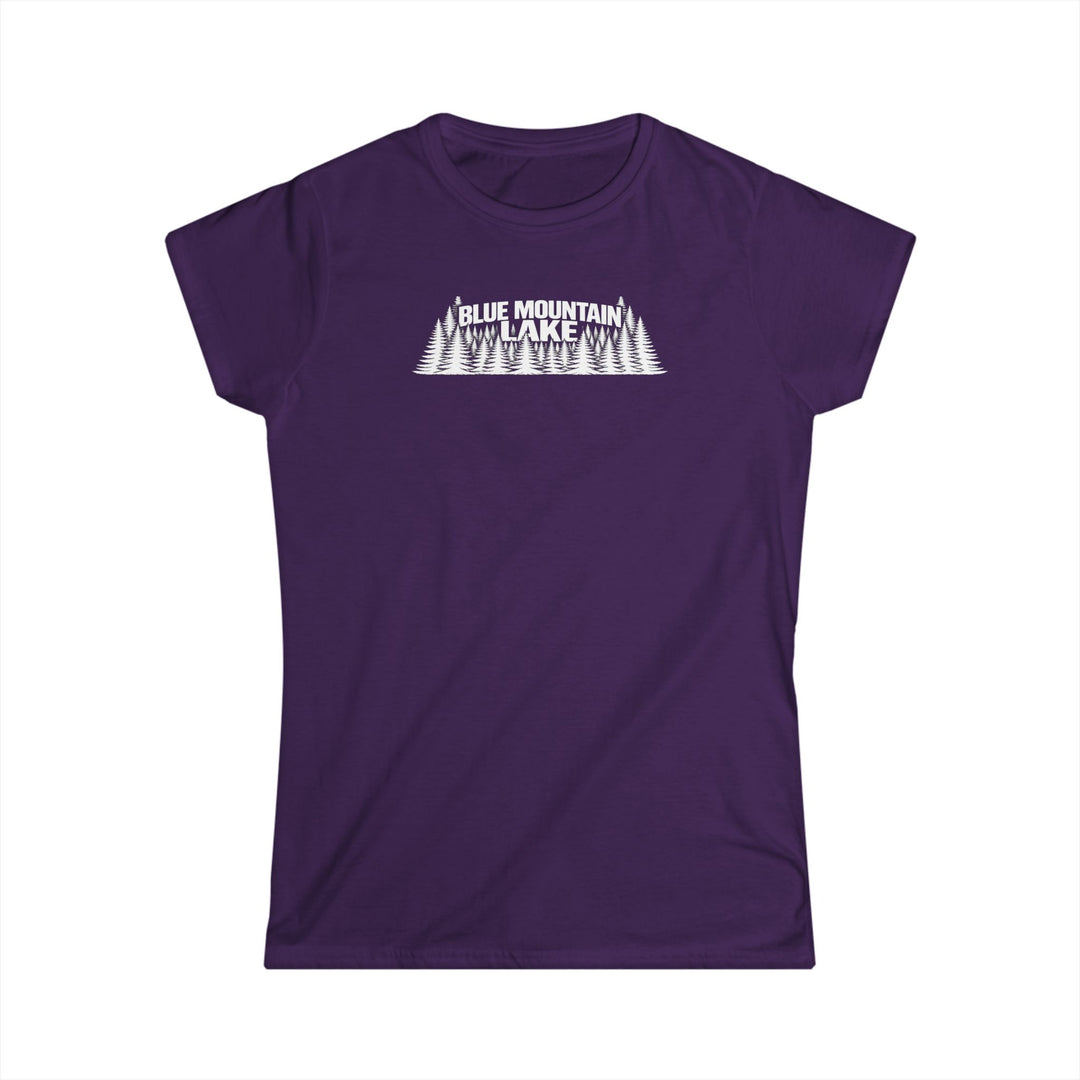 Blue Mountain Lake Trees Ladies Tee