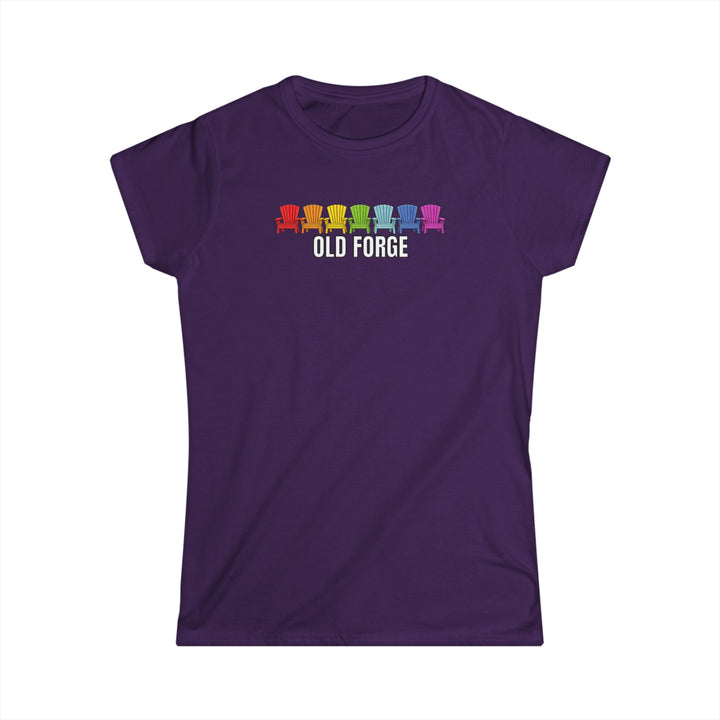 Old Forge Rainbow Chairs Ladies Tee