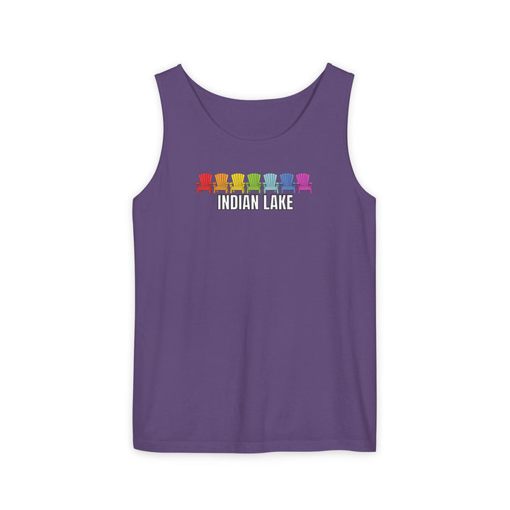 Indian Lake Unisex Tank - Rainbow Chairs