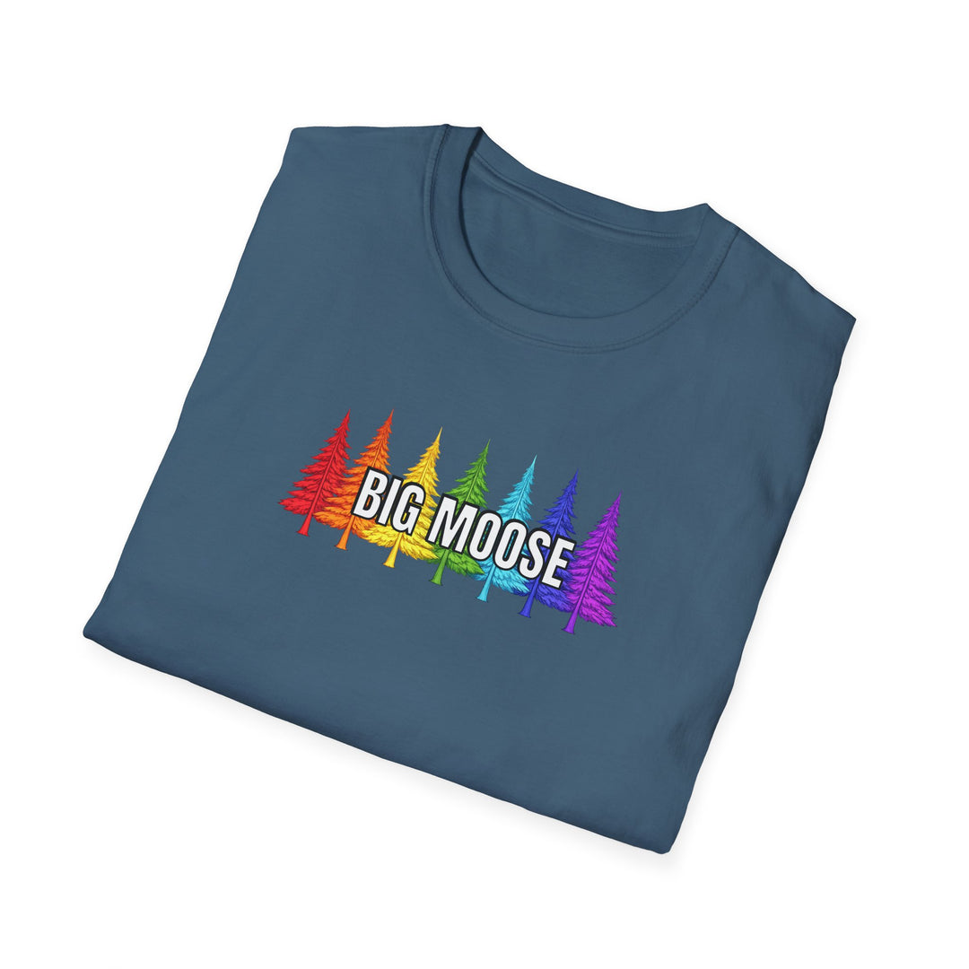 Big Moose Rainbow Trees Unisex T-Shirt