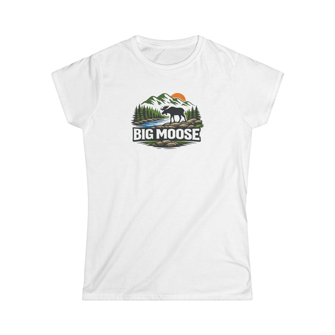 Big Moose Sunset Ladies Tee