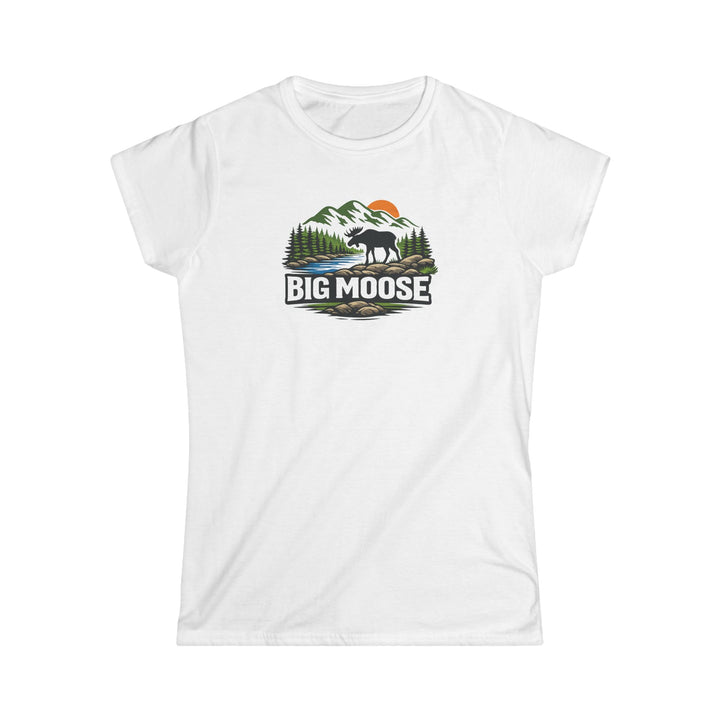 Big Moose Sunset Ladies Tee