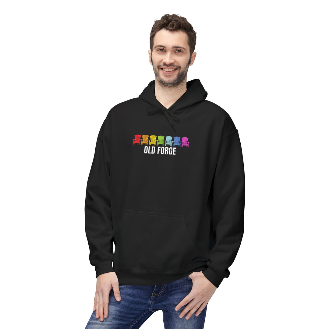 Old Forge Rainbow Chairs Hoodie
