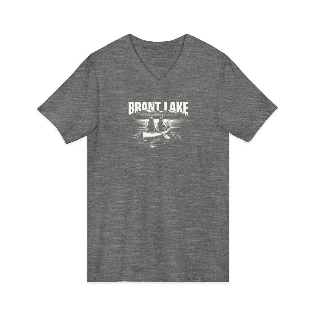 Brant Lake Unisex V-Neck Tee - Canoe