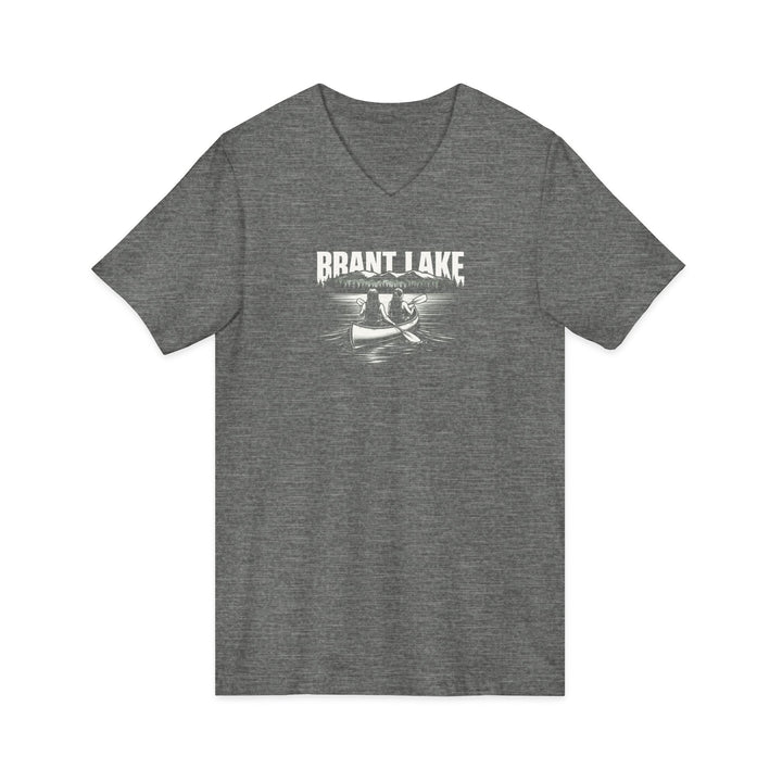 Brant Lake Unisex V-Neck Tee - Canoe