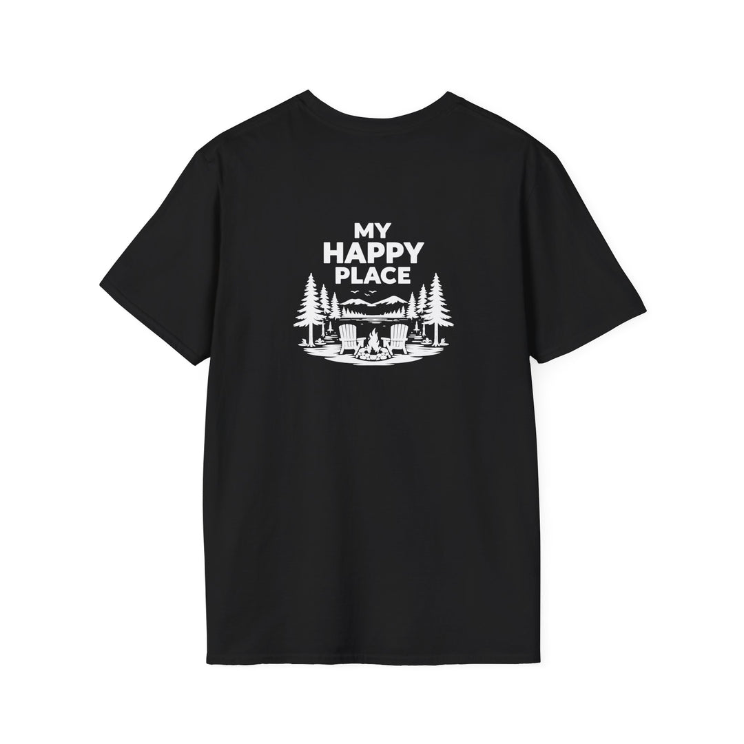 Blue Mountain Lake My Happy Place Unisex T-Shirt