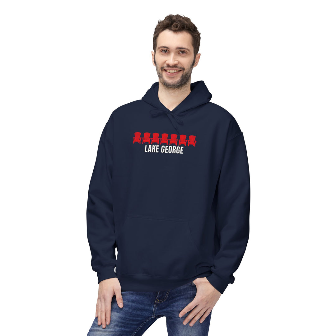 Lake George Hoodie - Red Chairs
