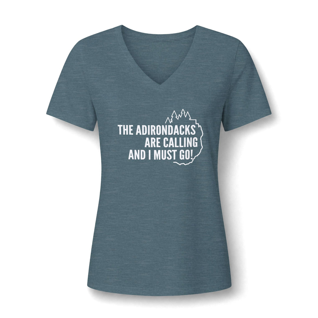 Adirondacks are Calling Ladies V-Neck Tee