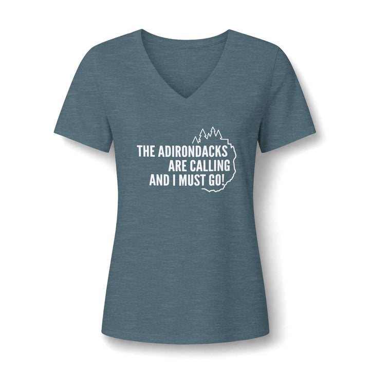Adirondacks are Calling Ladies V-Neck Tee