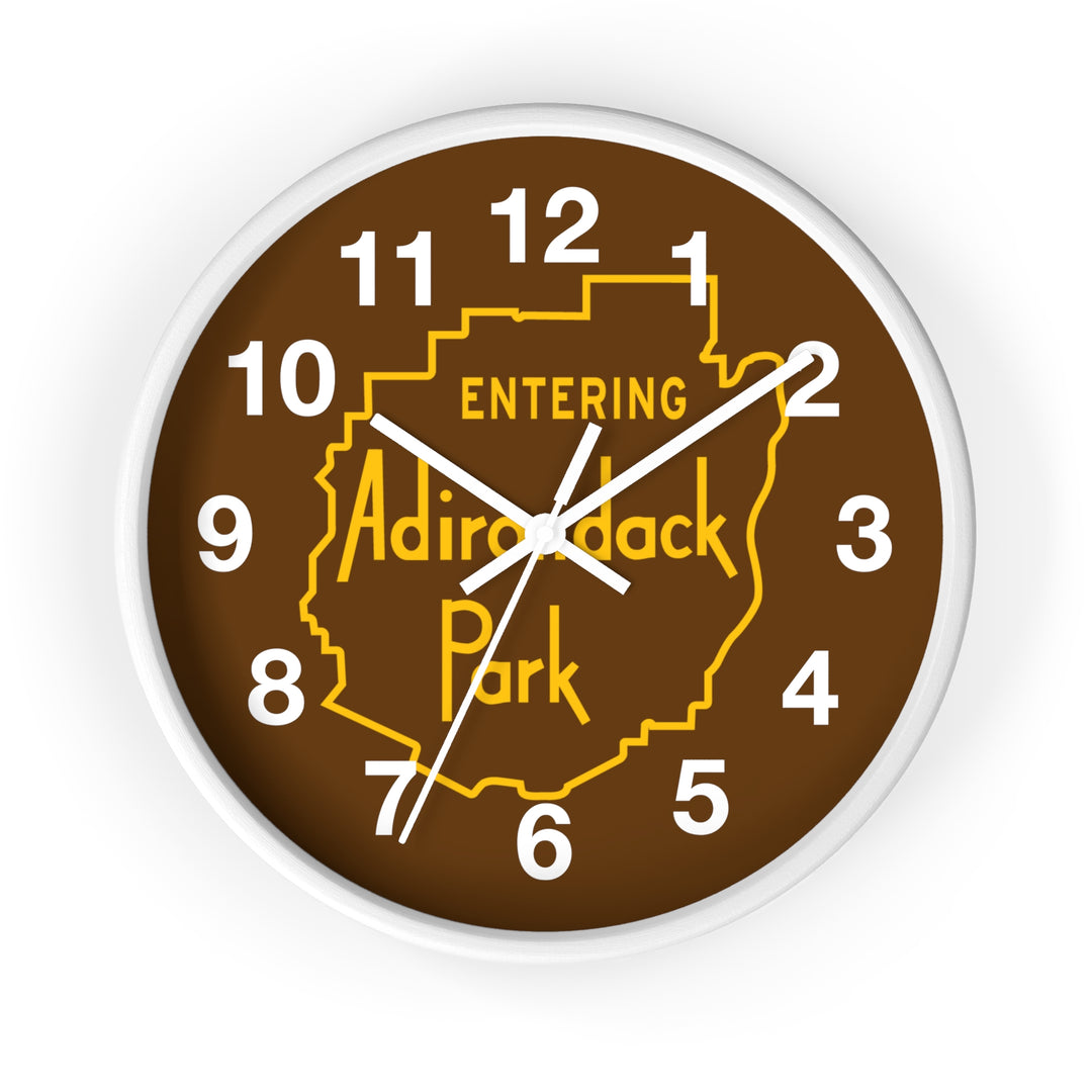 Entering Adirondack Park Wall Clock