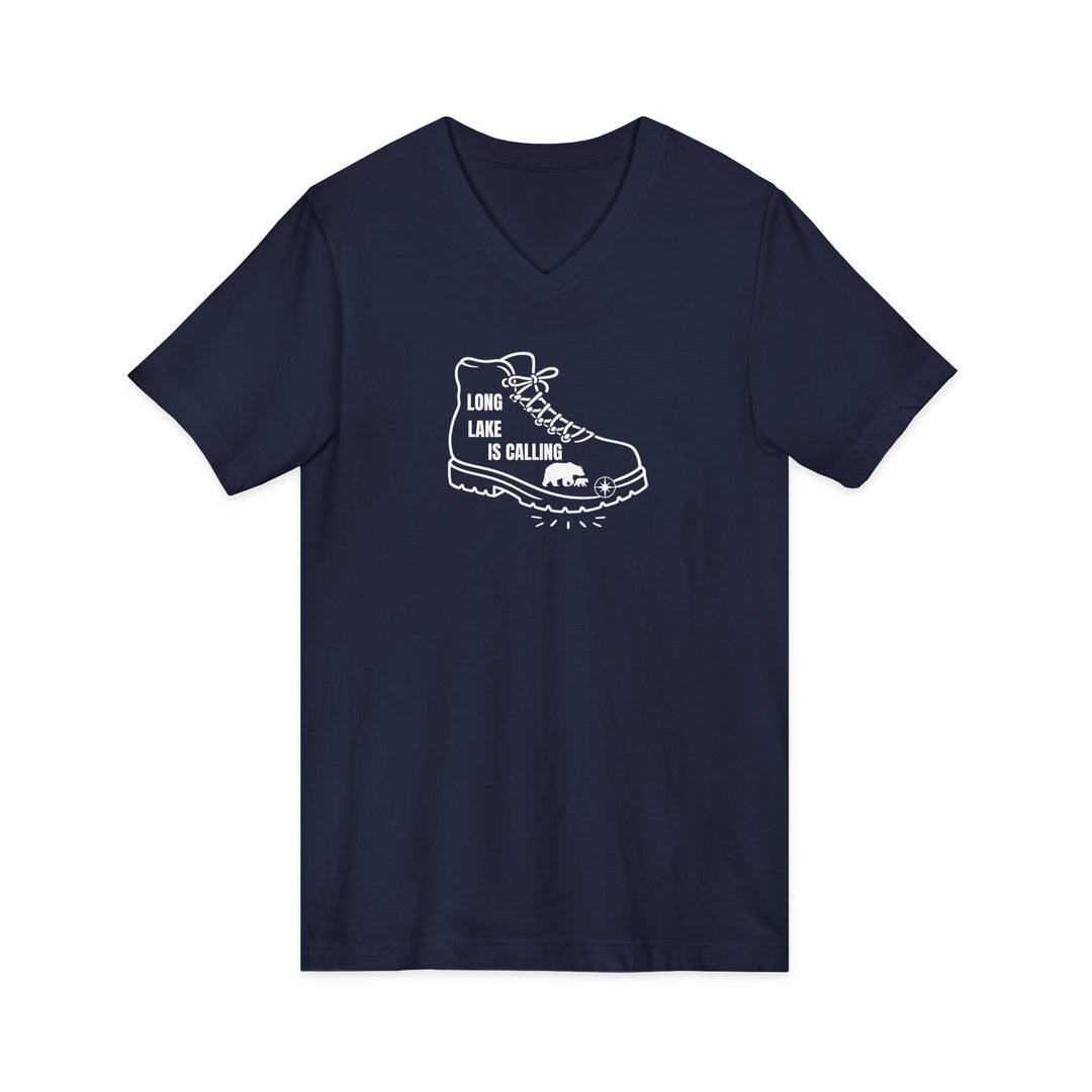 Long Lake is Calling Unisex V-Neck T-Shirt