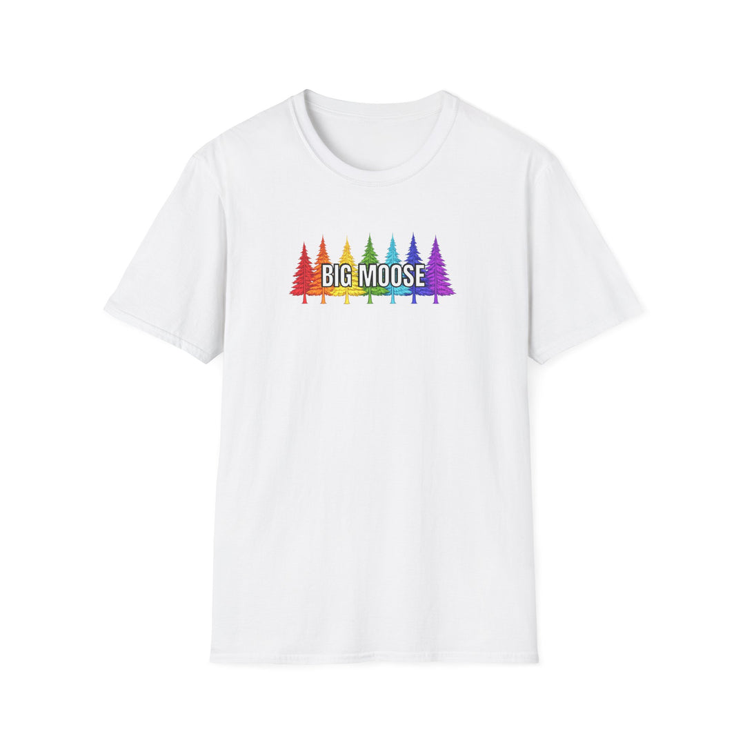 Big Moose Rainbow Trees Unisex T-Shirt