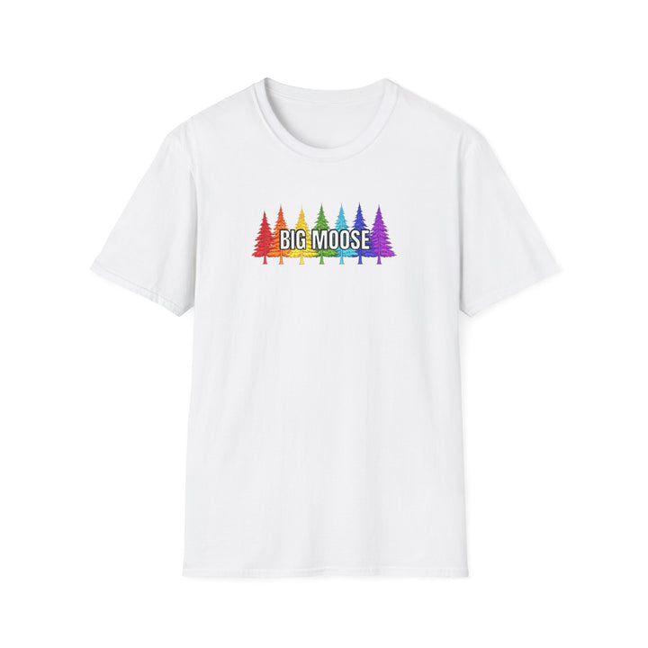Big Moose Rainbow Trees Unisex T-Shirt