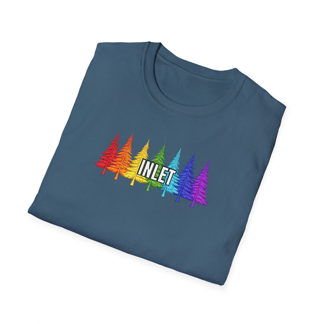 Inlet Unisex T-Shirt - Rainbow Trees