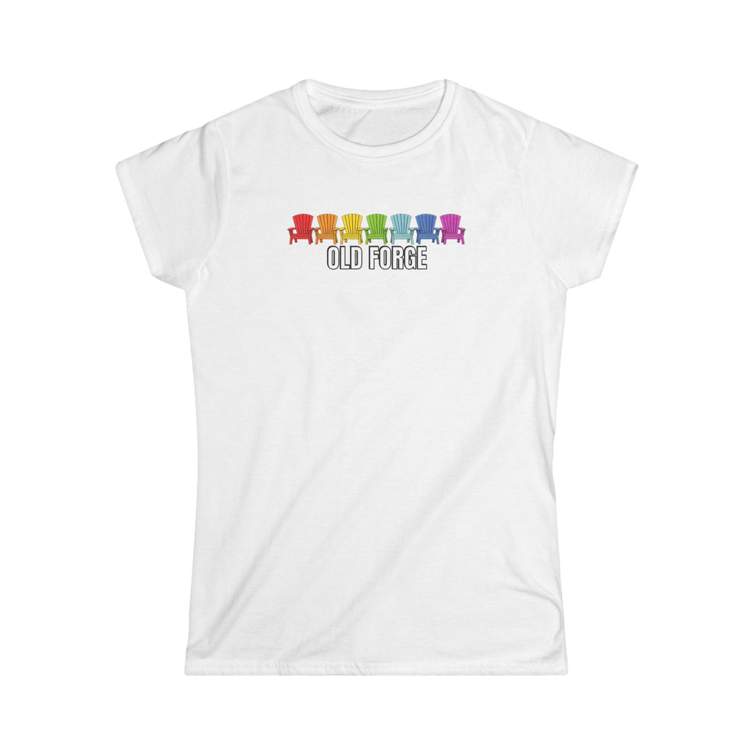 Old Forge Rainbow Chairs Ladies Tee