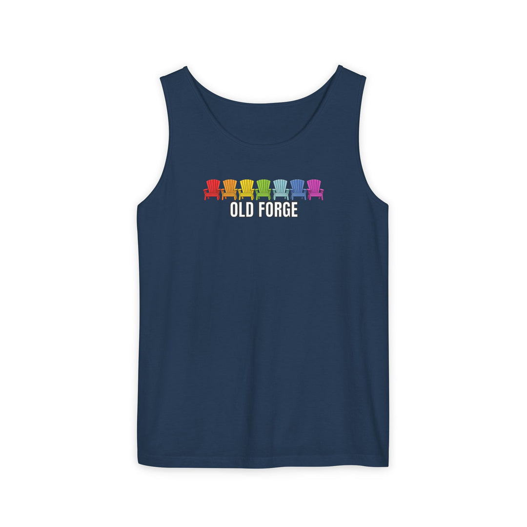 Old Forge Rainbow Chairs Unisex Tank
