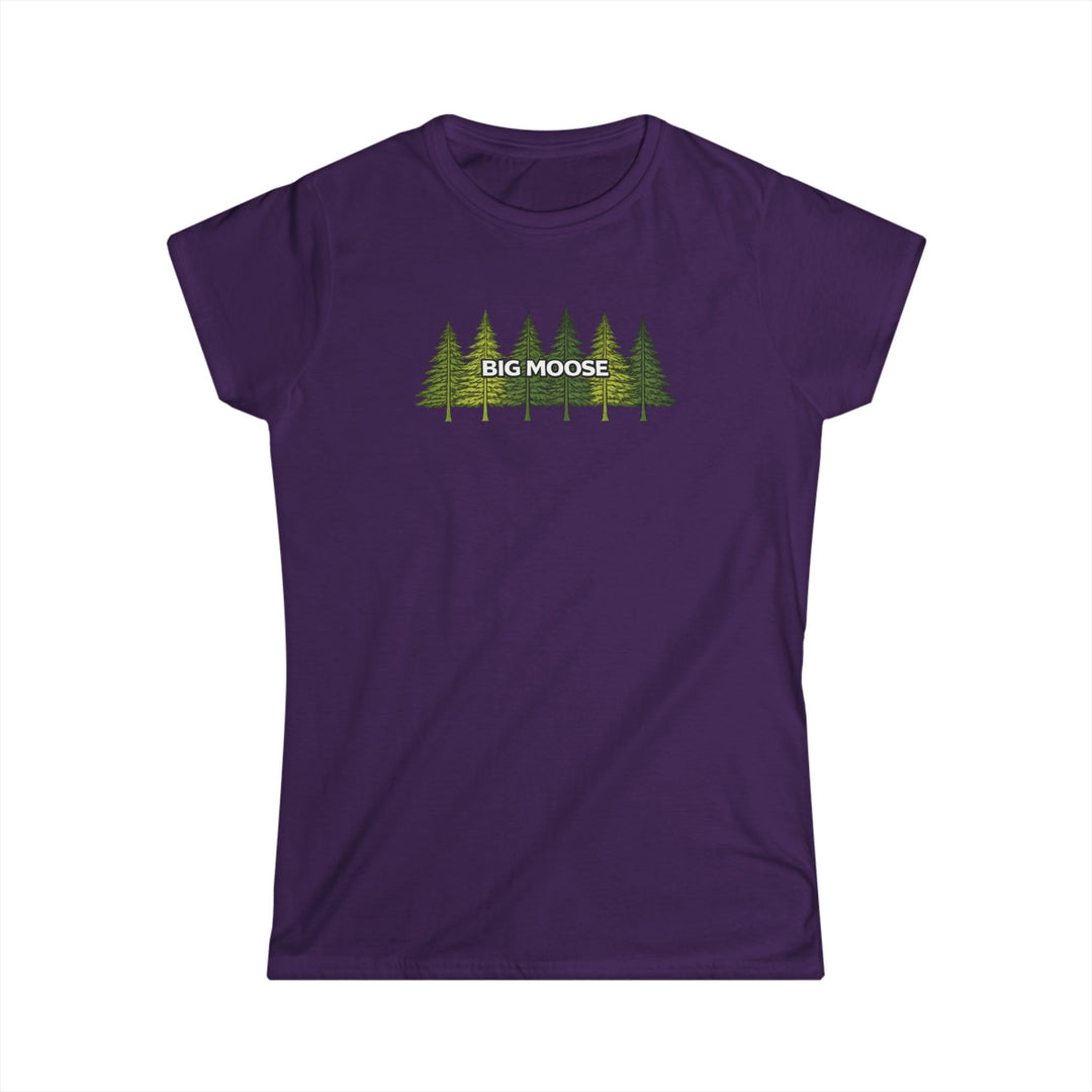Big Moose Pine Trees Ladies Tee