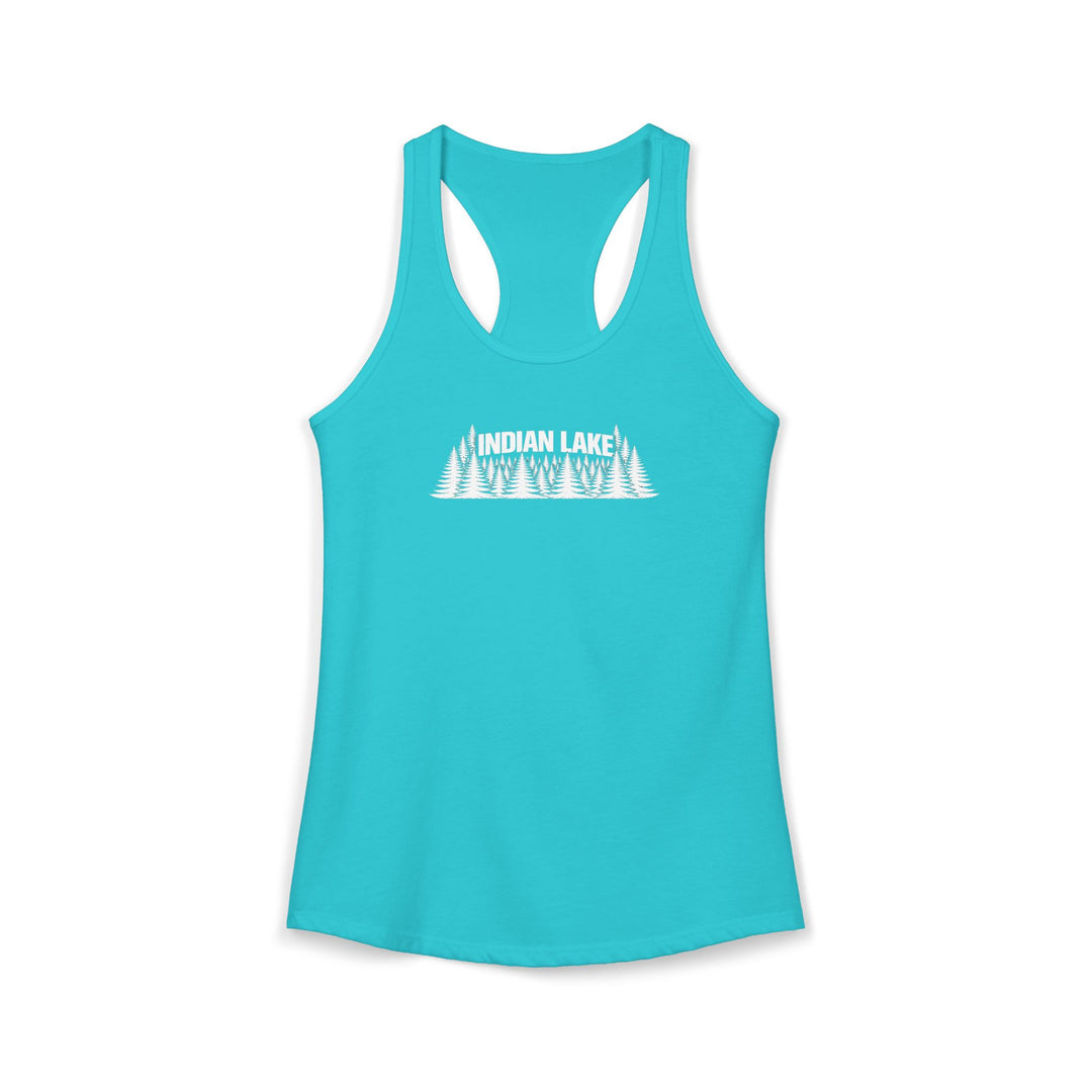 Indian Lake Ladies Racerback - Trees