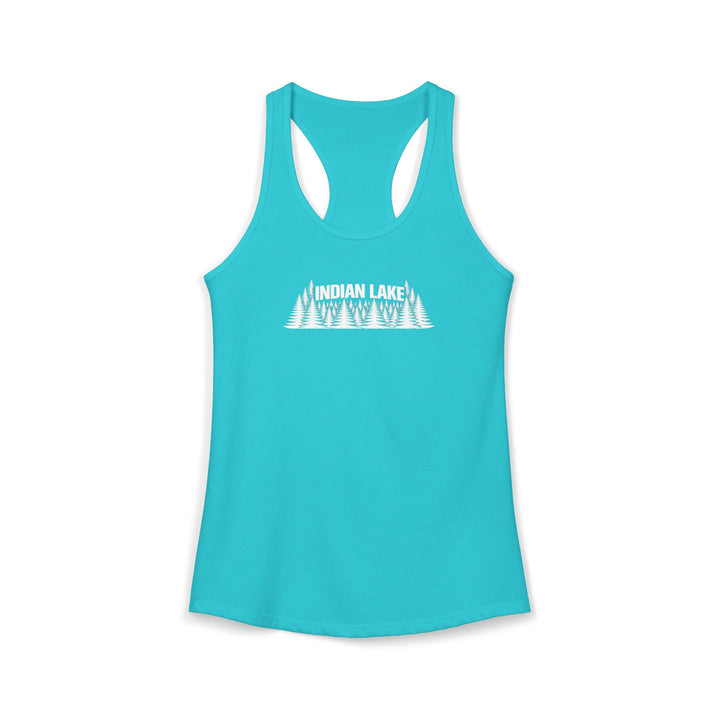 Indian Lake Ladies Racerback - Trees
