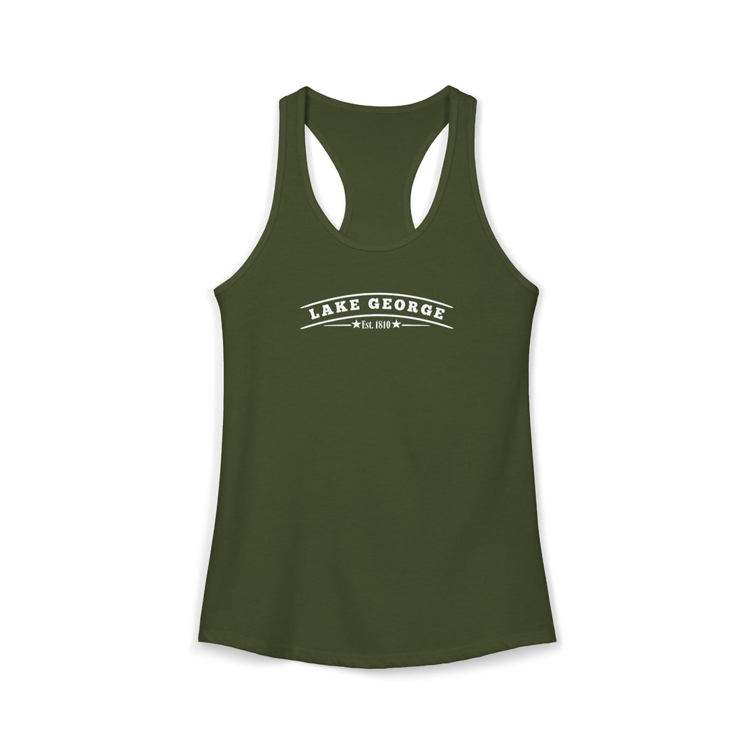 Lake George Est 1810 Racerback Tank