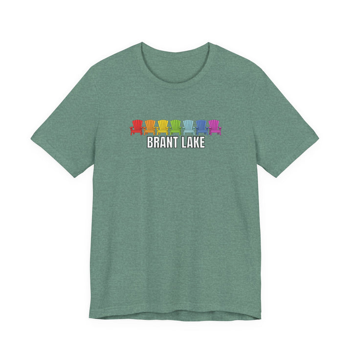 Brant Lake Rainbow Adirondack Chairs Tee