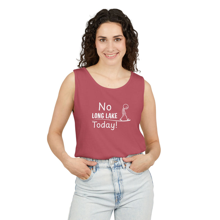 No Long Lake Today Unisex Tank