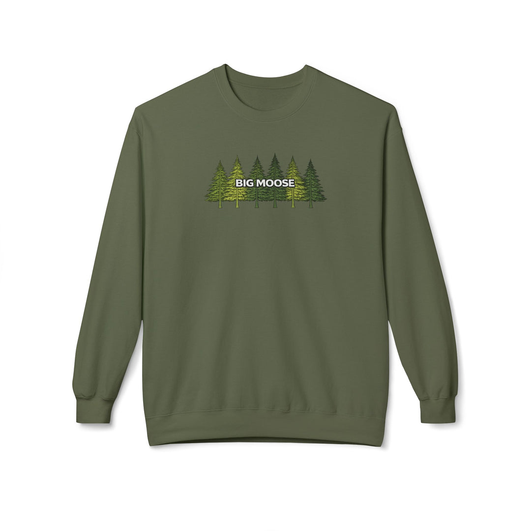 Big Moose Pine Trees Sweatshirts